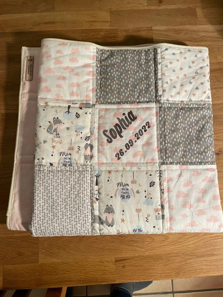 Geschenkdecke Patchwork